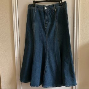 Brand NWOT A.M. I  denim skirt ( maxi ), size 12